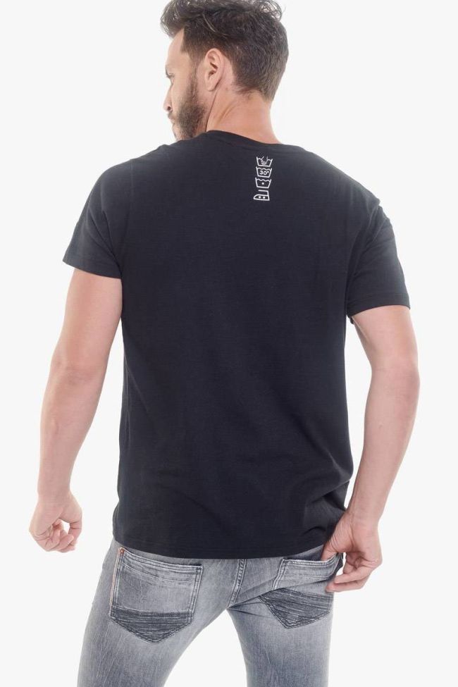 T-Shirt Marble noir