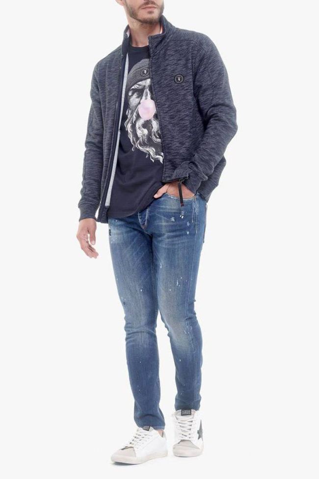 Sweat zippé Nistan marine