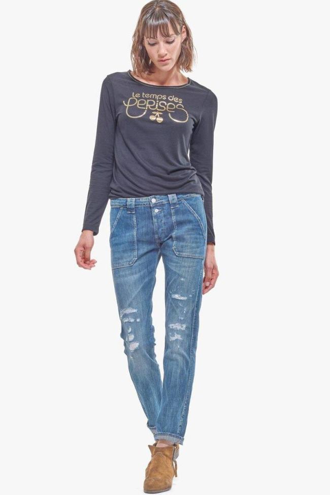 Nano 200/43 boyfit jeans destroy bleu N°3 