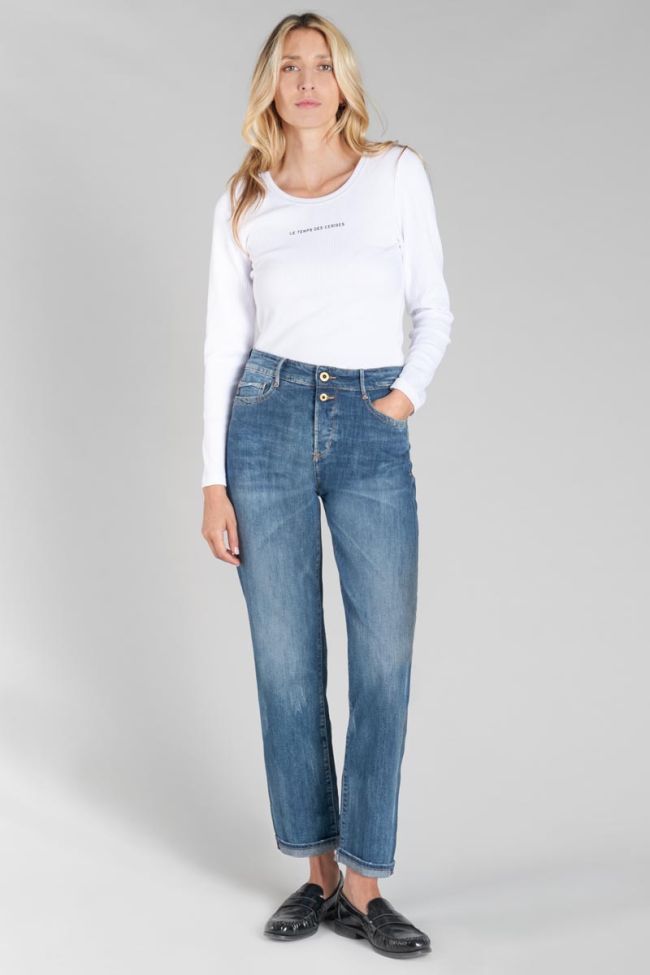 Jeans 400/18 mom taille haute 7/8ème bleu N°2