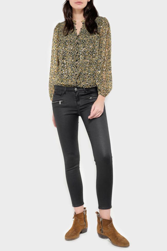 Cerf power skinny 7/8ème jeans noir N°0