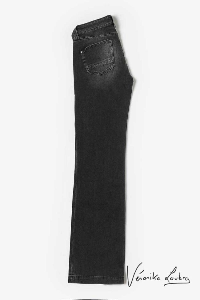 Agathe flare by Véronika Loubry jeans destroy noir N°1