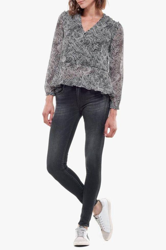 Jeans Pulp slim taille haute noir N°1