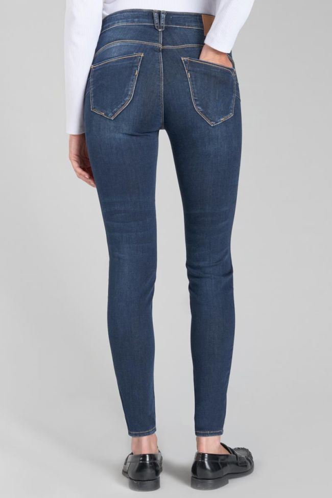 Jeans pulp slim Shac taille haute 7/8ème bleu N°1