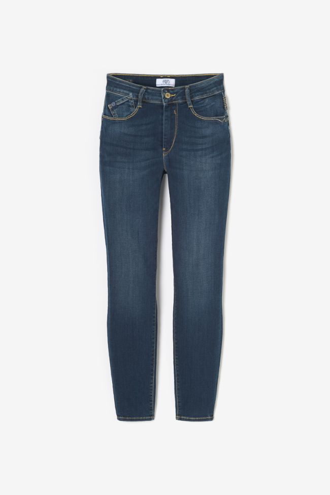 Jeans pulp slim Shac taille haute 7/8ème bleu N°1