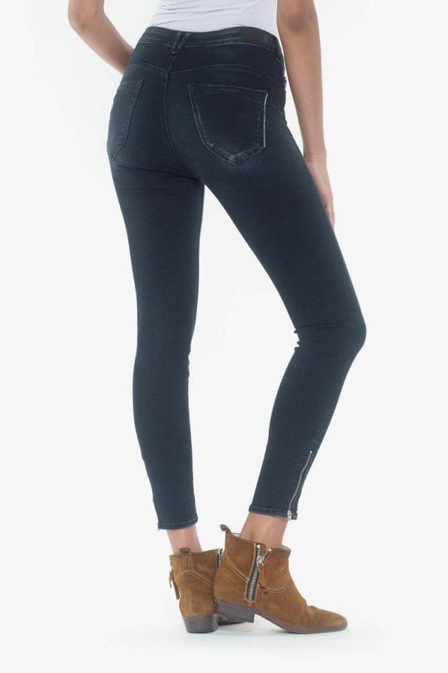 Jeans pulp slim taille haute Skye 7/8ème bleu-noir N°1