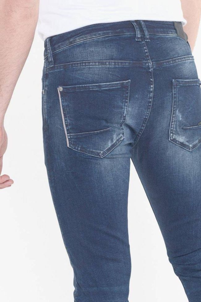 Power skinny 7/8ème jeans destroy bleu N°2
