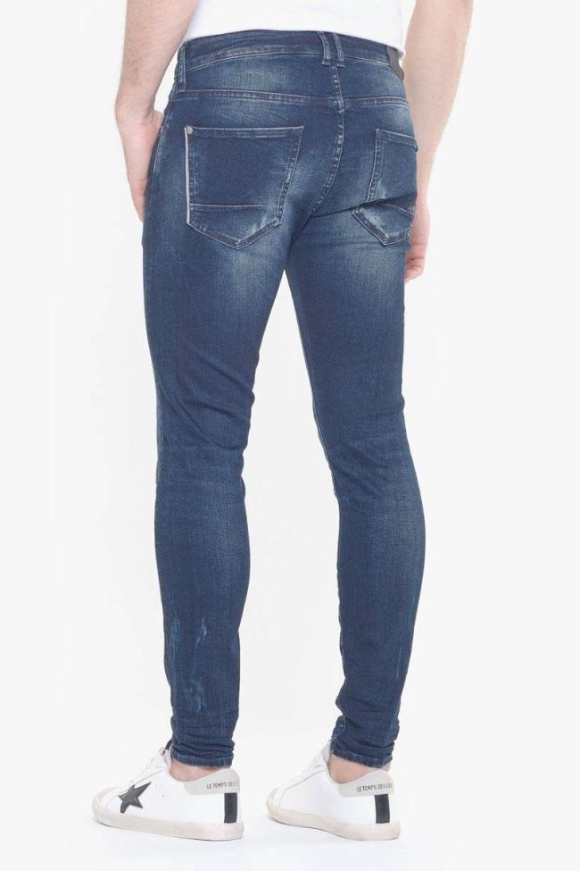 Power skinny 7/8ème jeans destroy bleu N°2