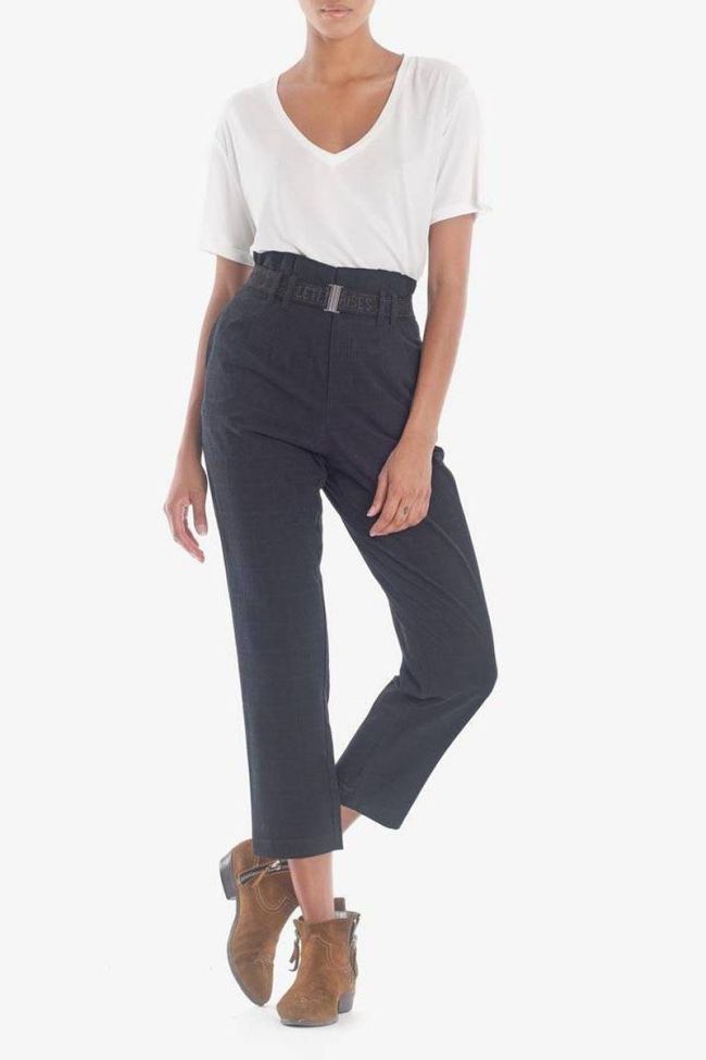 Pantalon taille haute Jen bleu nuit