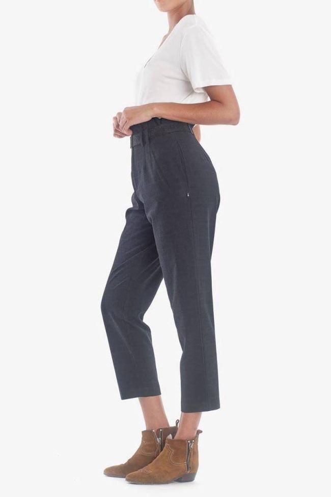 Pantalon taille haute Jen bleu nuit