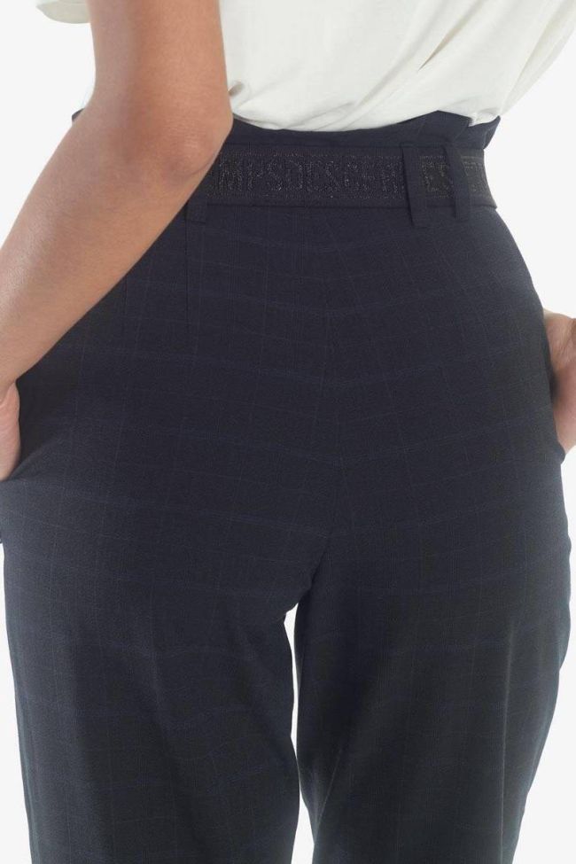 Pantalon taille haute Jen bleu nuit