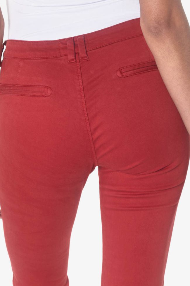 Pantalon chino Lidy rouge