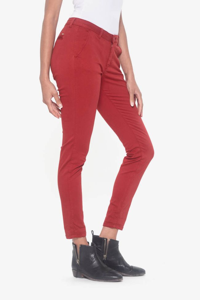 Pantalon chino Lidy rouge