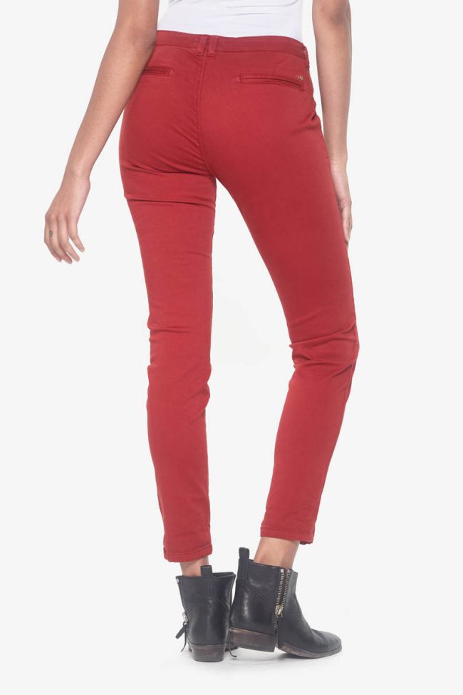 Pantalon chino Lidy rouge