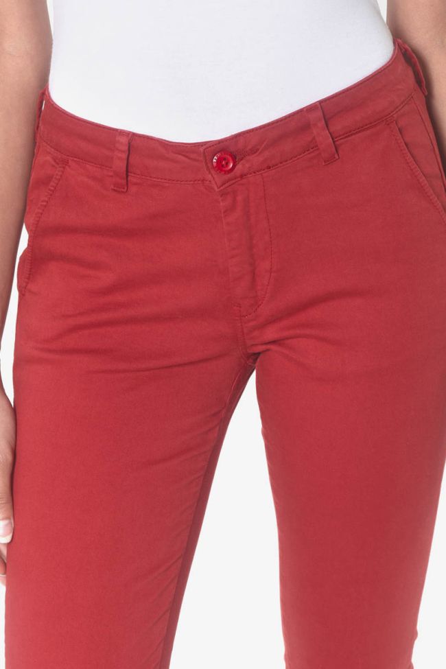 Pantalon chino Lidy rouge