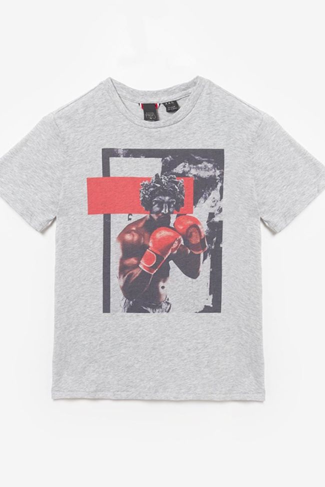 T-shirt Mauibo gris imprimé