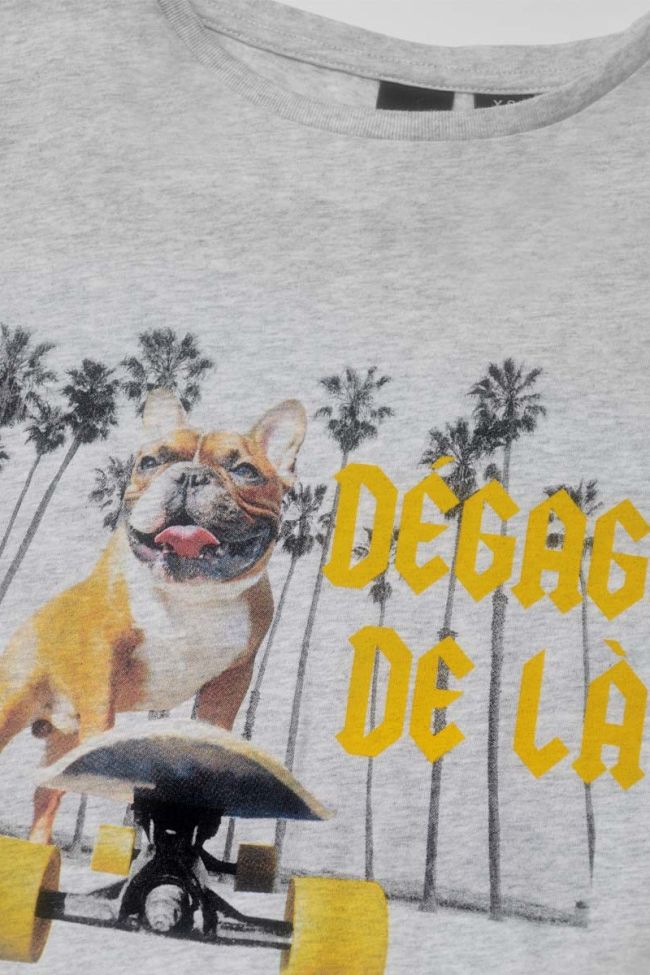 T-shirt Wakullabo imprimé gris