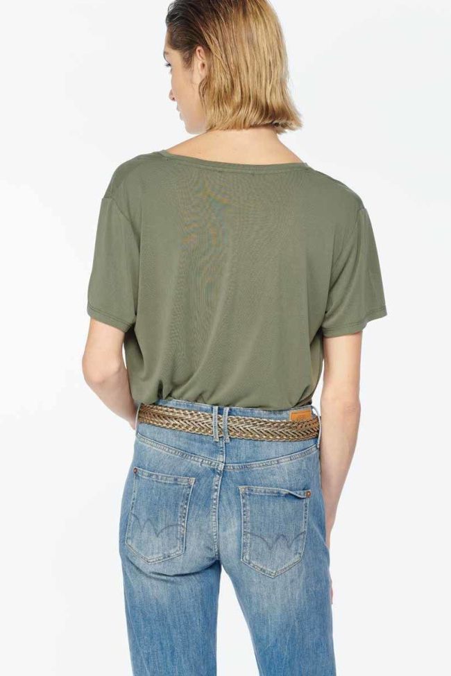 Ceinture en cuir Jova tressée dorée