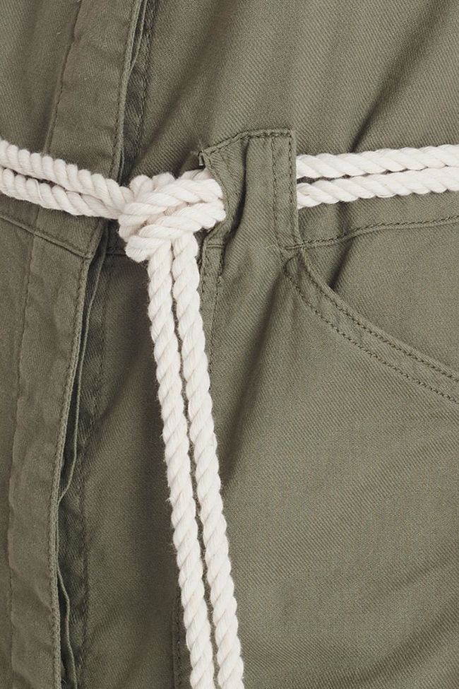 Robe Alix en toile kaki