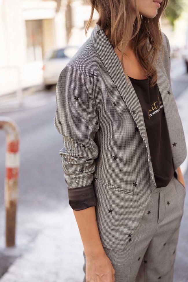 Veste blazer Caille à étoiles