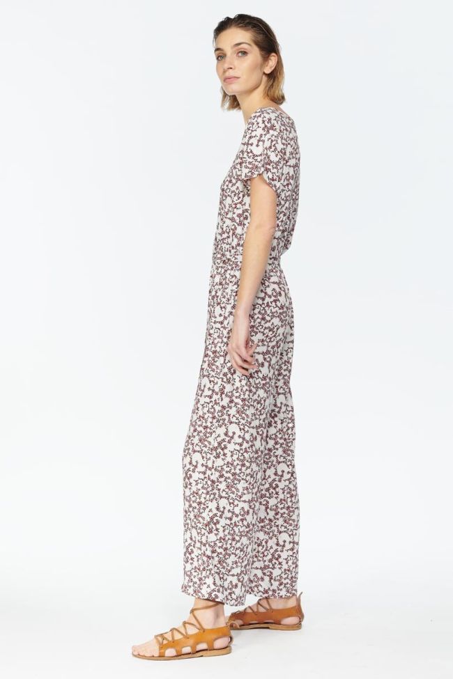Combinaison Galice blanche à motif floral