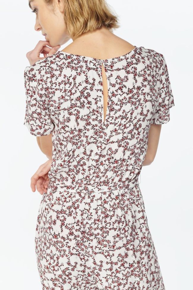 Combinaison Galice blanche à motif floral