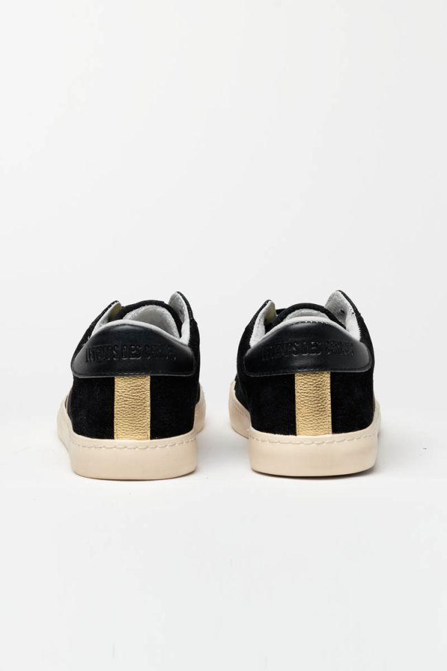Baskets Soho noires avec éclair doré