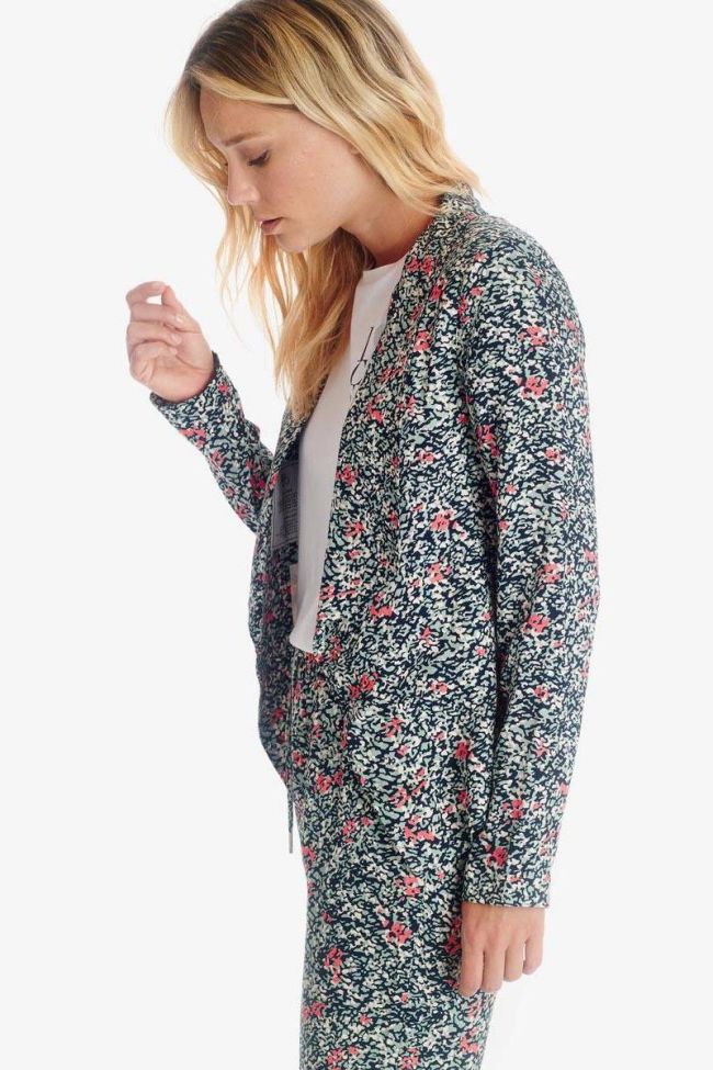 Veste Surya amande à motif floral