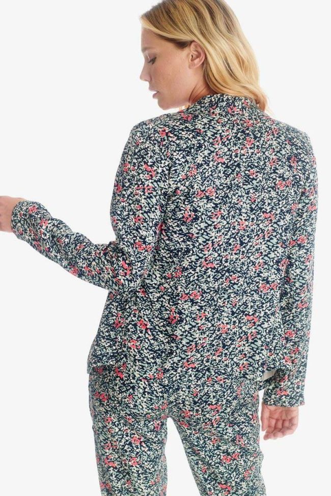Veste Surya amande à motif floral