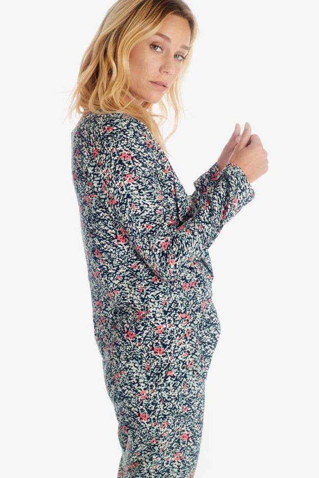 Veste Surya amande à motif floral