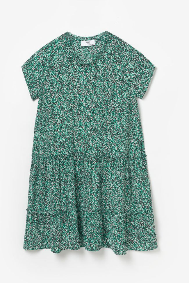 Robe à motif floral Colettagi verte
