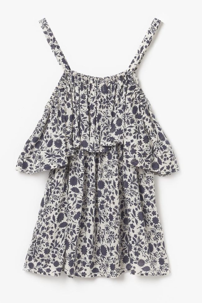 Débardeur à motif floral Gabgi marine et blanc