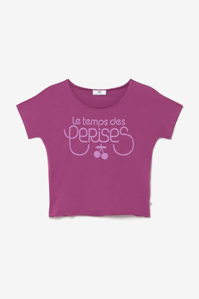 T-shirt Musgi violet imprimé