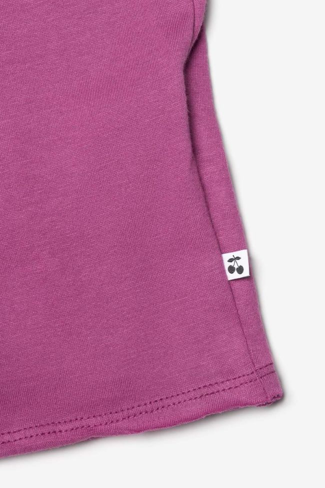 T-shirt Musgi violet imprimé