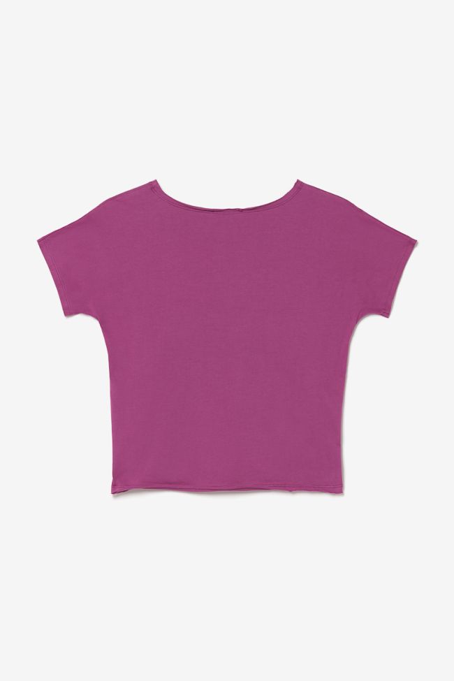 T-shirt Musgi violet imprimé