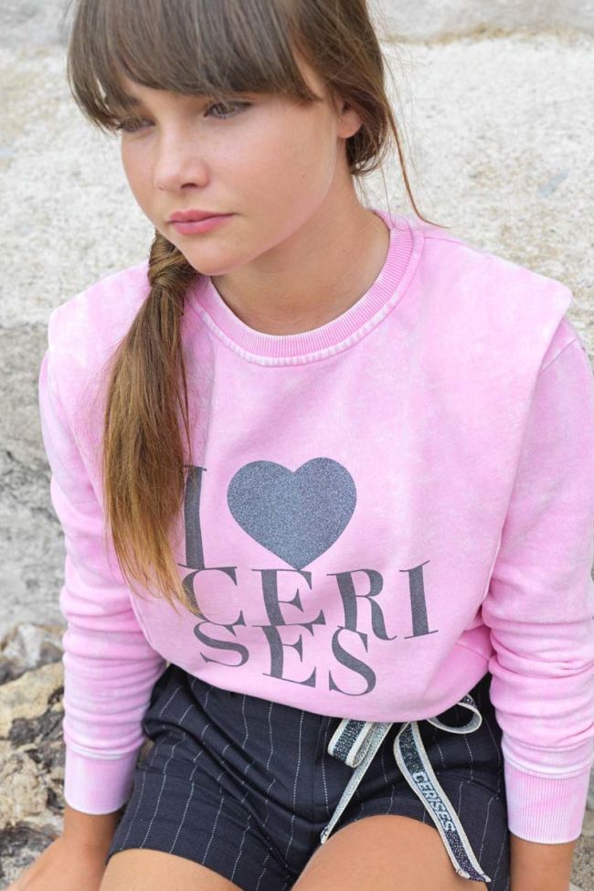 Sweat Nantygi rose délavé