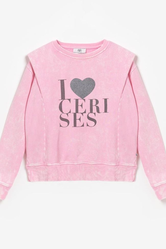 Sweat Nantygi rose délavé