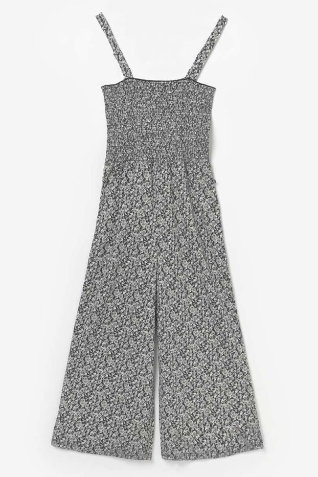 Combinaison pantalon Telagi noire à motif floral