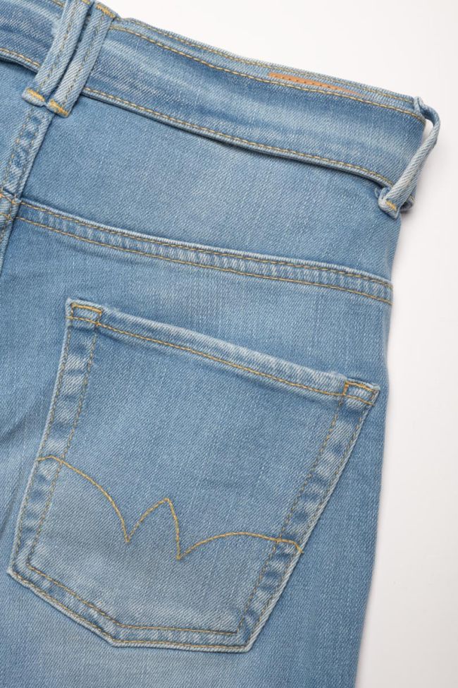 Jeans large Wave taille haute 7/8ème vintage bleu N°5