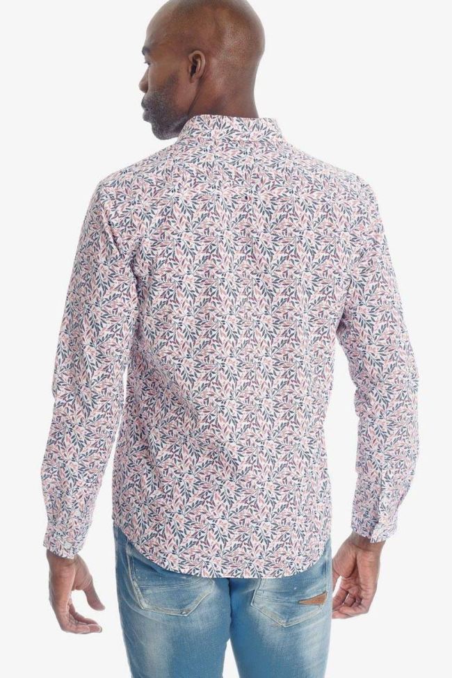 Chemise Baxel blanche à motif fleuri
