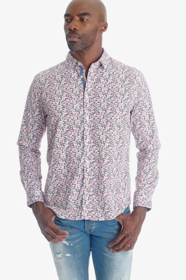 Chemise Baxel blanche à motif fleuri