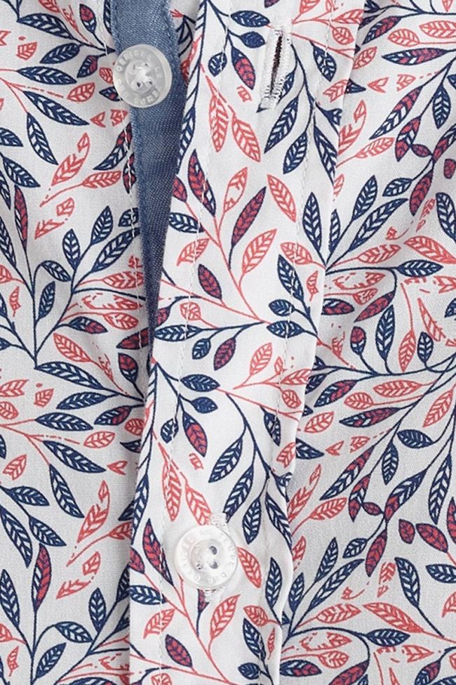 Chemise Baxel blanche à motif fleuri