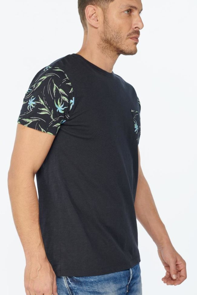 T-shirt Bazin bleu foncé