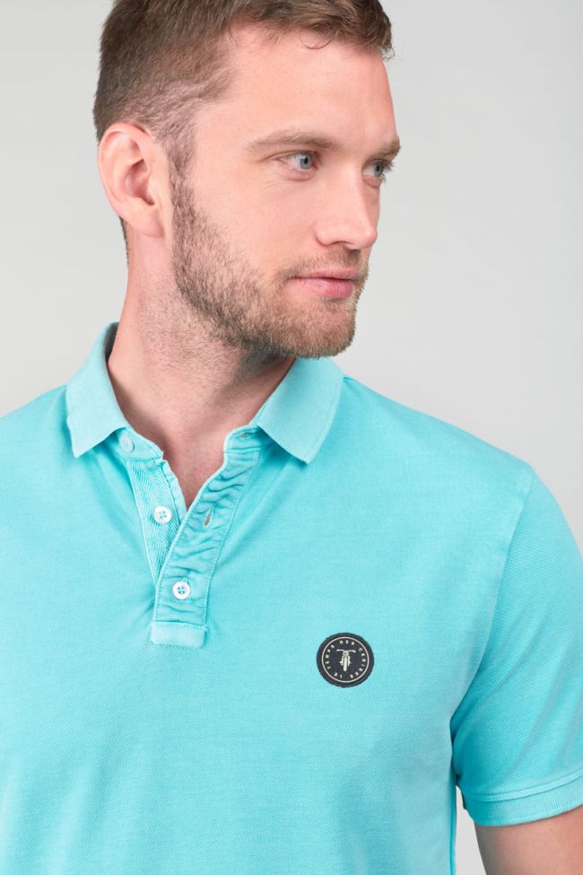 Polo Dylon bleu turquoise