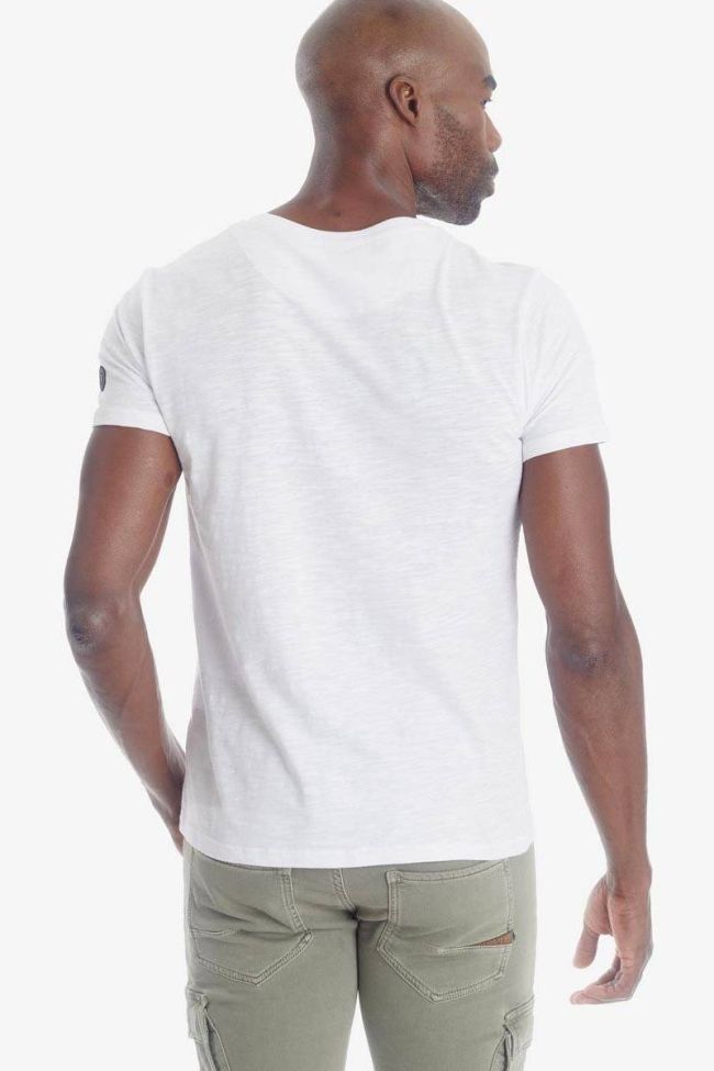 T- shirt Pilas blanc détail floral