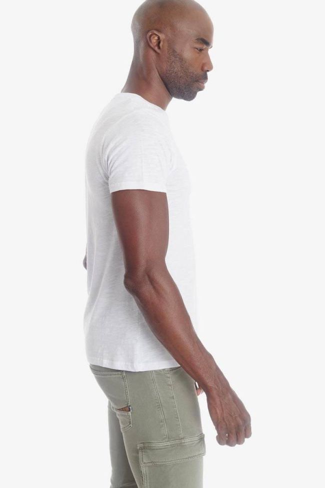 T- shirt Pilas blanc détail floral
