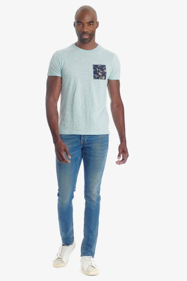 T- shirt Pilas bleu clair