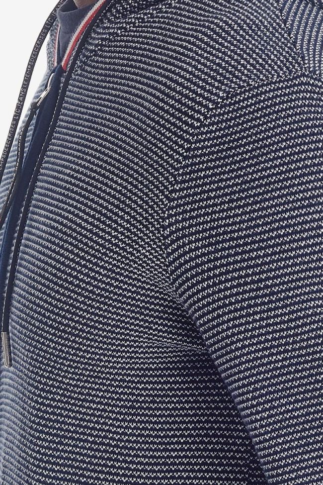 Sweat à capuche zippé Tedal bleu