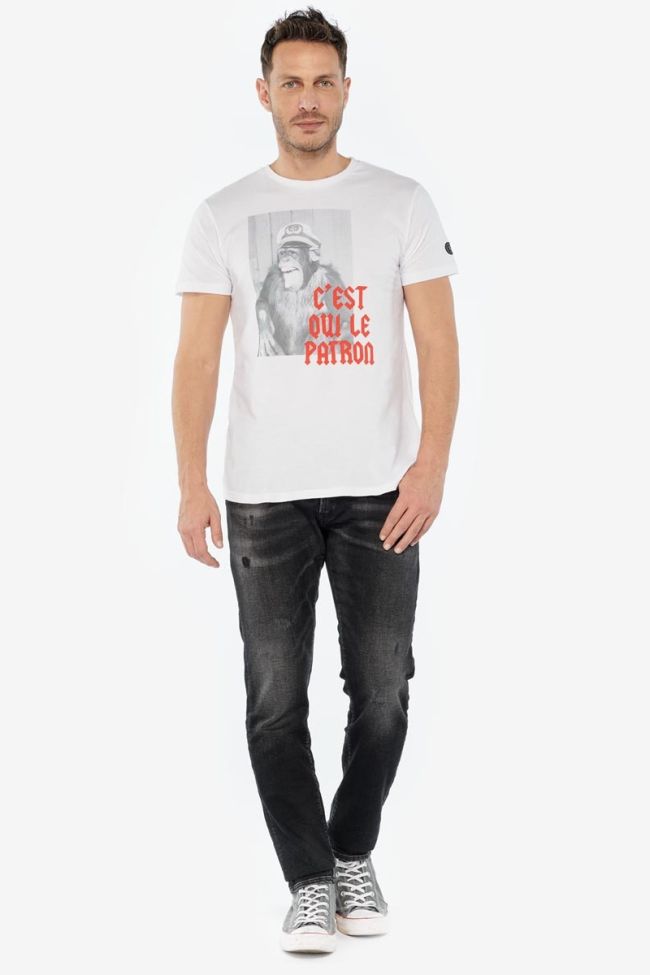 T-shirt Tora blanc imprimé