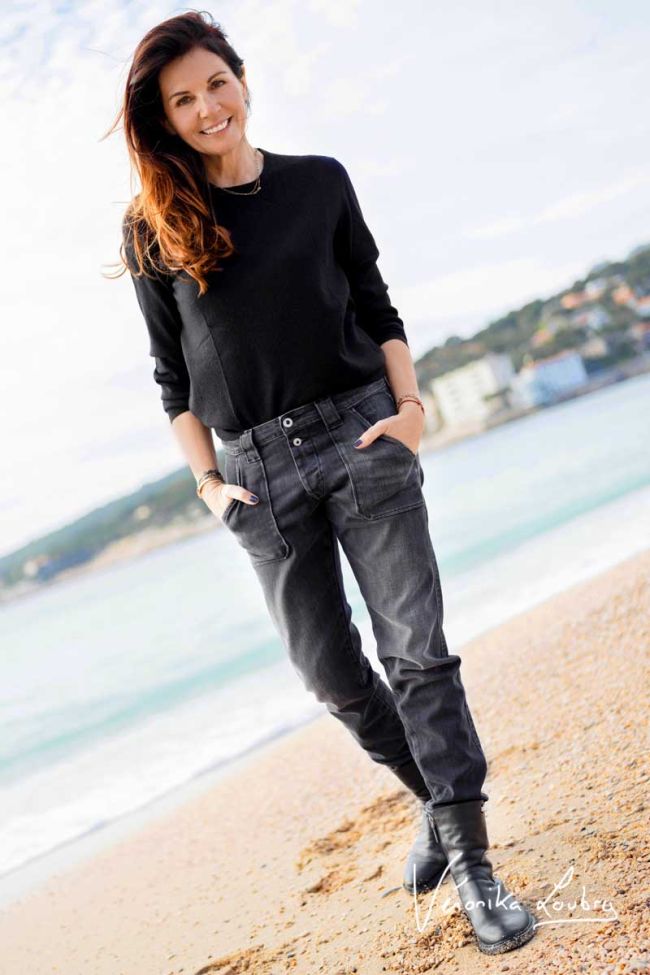 Rock 200/43 boyfit by Véronika Loubry jeans gris N°1